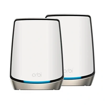 Imagen de NETGEAR Orbi Mesh WiFi 6 (RBK862S), Router con 1 satélites extensores, Cobertura Tribanda AX6000 para toda la casa de hasta 360 m2 y 100 Dispositivos