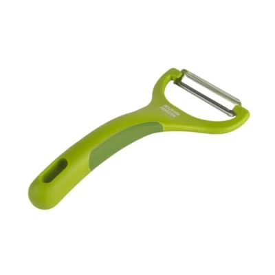 Imagen de Kuhn Rikon Green Piranha Y Pelador con Hoja de Acero Inoxidable Verduras Patatas Afilado para Cocina Manzanas 3 Años Garantía Accesorios