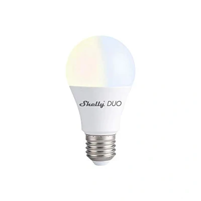 Imagen de Shelly Duo, Bombilla Inalámbrica Con Monitoreo De Potencia Y Oscurecimiento, Automatización Del Hogar, iOS Android App, Compatible Alexa &amp; Google Home, Regulación Temperatura Color