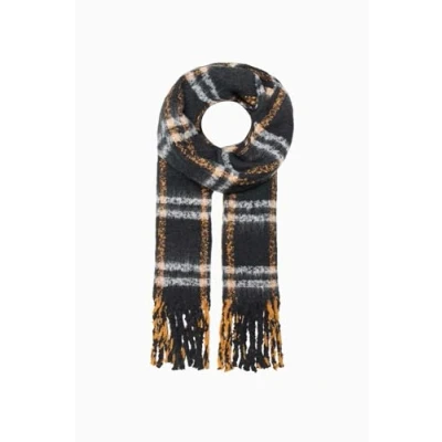 Imagen de ONLY Onlvivian Life Scarf Acc Bufanda, Buckthorn Brown/Checks:Check, Talla única para Mujer