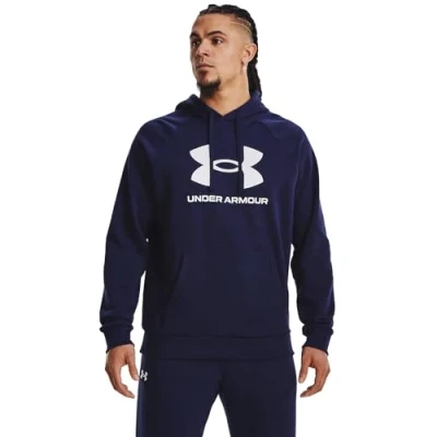 Imagen de Under Armour Rival LOGO Jersey con capucha, Hombre, Talla: Large, Midnight navy pitch gray