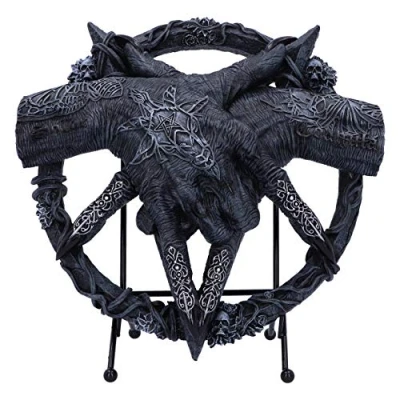 Imagen de Nemesis Now Hold of Baphomet Hand Free Standing Plaque, Black, 24.5cm Placa de pie (24,5 cm), Color Negro, Resina