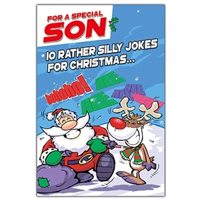 Imagen de Tarjeta de Navidad para hijo, Tarjetas divertidas hijo Divertida,