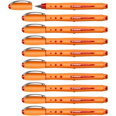 Imagen de STABILO Bionic Worker Bolígrafos de tinta gel, naranja Pack 10 unidades