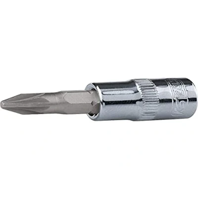 Imagen de KS TOOLS 918.1478 Piezas insertables de llave cubo DIN 3120, ISO 1174 PZ2 Acero cromo vanadio Destornillador Pozidriv (PZ) moleteado