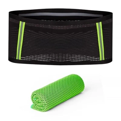 Imagen de Riñonera Running, Cinturon Running+Toalla Microfibra Regalo, Running Belt, Porta Movil para Correr Hombre y Mujer, Incluye Bastones Trail Incluido Reflectantes (S M)