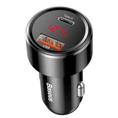 Imagen de Baseus CCMLC20C 01 Cargador de coche para móvil 12 24V negro