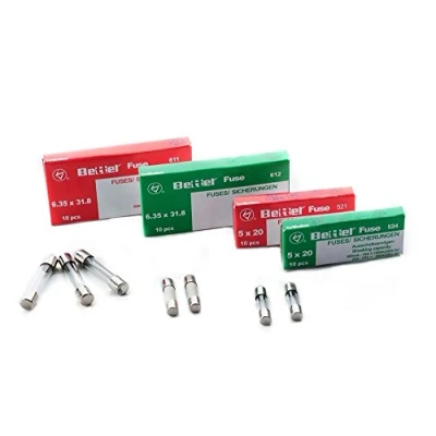 Imagen de fusibles 2 A lentos 5 x 20 mm 250 V tipo 522 10 paquetes de finos vidrio fusible G