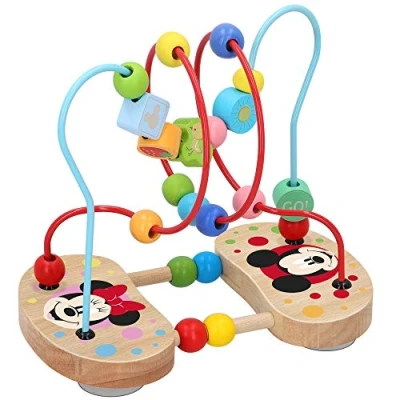 Imagen de WOOMAX Disney Mickey Mouse, Abaco Infantil Motricidad Fina, Juguete Laberinto Madera Montessori para Niños 1, 2 Años, Cuentas Madera, 48714