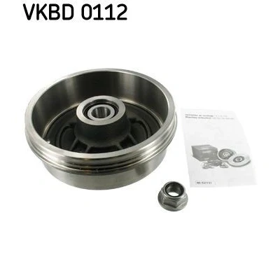 Imagen de SKF VKBD 0112 Tambor de Freno con cojinete rueda incorporado 208 RENAULT: CLIO 2, 19 II Hatchback, 2 Kasten