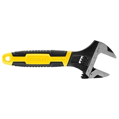 Imagen de STANLEY Llave Ajustable MAXSTEEL, Longitud 150mm, Acabado Fosfatado, Cromo Vanadio, Mango Ergonómico Bimaterial, Apertura 24mm, Cumple Normas ISO/DIN/ASME, 0 90 947