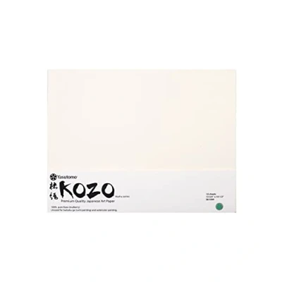 Imagen de Yasutomo Kozo Pure Paper 13 3/4 x 10 1/2 pulgadas, hojas (6K)