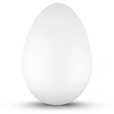 Imagen de Netuno 1 Huevo de poliestireno 18 cm Color Blanco Ideales para decoración Pascua Manualidades Modelado como Regalo