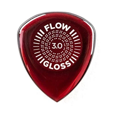 Imagen de JIM DUNLOP Púas Flow Gloss 3,00mm Saco de 3, Rojo