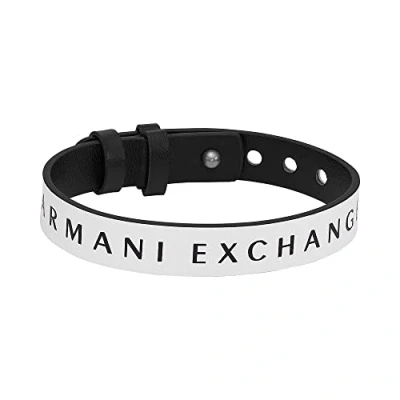 Imagen de Armani Exchange LOGO Pulsera, Hombre, Talla: One Size, Black white