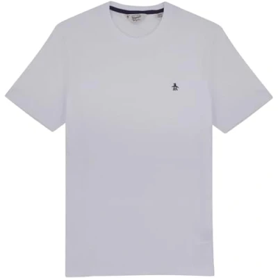 Imagen de Original Pengun Small Embroidered Logo T Shirt Camiseta, Blanco Brillante 118, M para Hombre