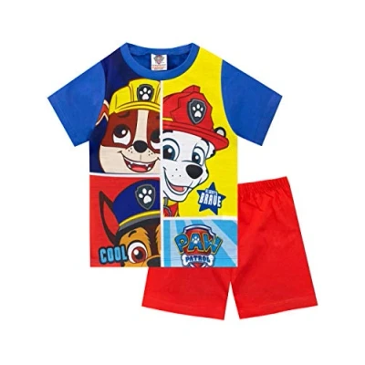 Imagen de Paw Patrol Pijamas Manga Corta para Niños La Patrulla Canina Rojo 4 5 Años