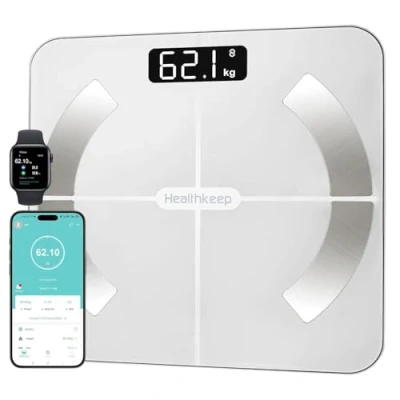 Imagen de Bascula de Baño Digital, Grasa Corporal y Muscular con App, para Peso Inteligente, 13 Monitores Composición IMC Muscular, Máximo 180kg