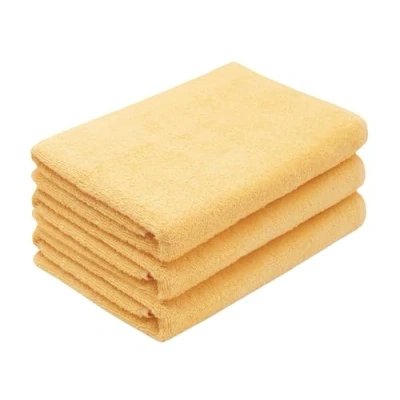 Imagen de ZOLLNER 3 Toallas de baño, 70x140 cm, Amarillo, 520 g/m²