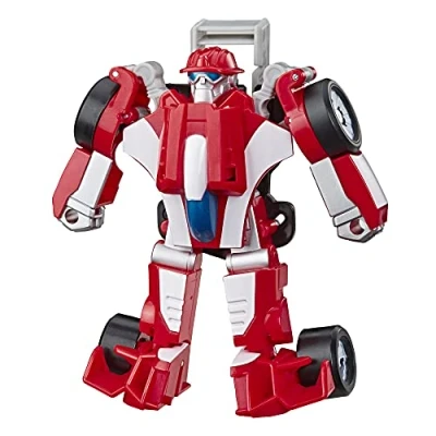 Imagen de Transformers Playskool Heroes Rescue Bots Academy Heatwave The Fire Bot Juguete de conversión, figura acción 4.5 pulgadas, juguetes para niños a partir 3 años