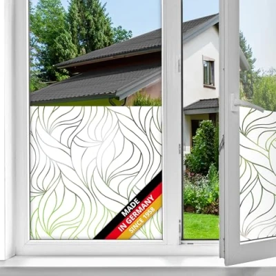 Imagen de d c fix vinilo adhesivo para cristales ventanas Antaberna estático opaco translúcido privacidad decorativo mampara de ducha baño lámina pegatina 90 cm x 1,5 m