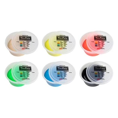 Imagen de CanDo TheraPutty anti bacteriano Pasta modelar 170 g lote de 6 (Varios Colores)