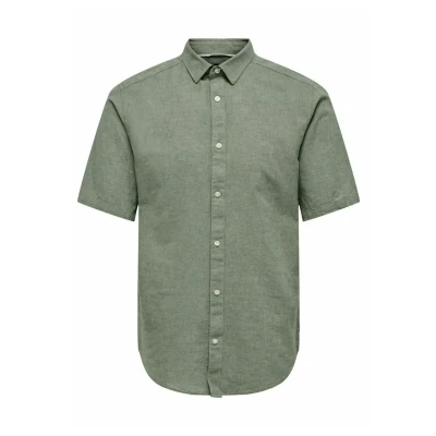 Imagen de Only &amp; Sons Onscaiden SS Solid Camisa, Hombre, Talla: XS, Swamp