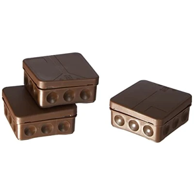Imagen de Spelsberg caja de derivación 2K 12 L/br vacía marrón serie roja, carcasa para montaje en pared/techo 4013902303816 (3 unidades derivados), AK3 AT1 GL M X
