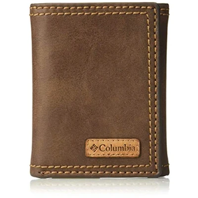 Imagen de Columbia Cartera Triple con Bloqueo RFID Billetera, café Casual, Talla única para Hombre