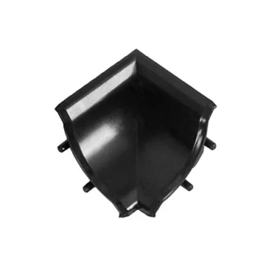 Imagen de DQ PP listón angular para el interior, color negro brillante, 13 x mm, PVC, encimera, de terminación cocina, cierre pared