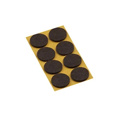 Imagen de Metafranc 645166 Protectores de fieltro para muebles y sillas (diámetro, autoadhesivos, 8 unidades), color marrón, Ø 28 mm (8 Stück)