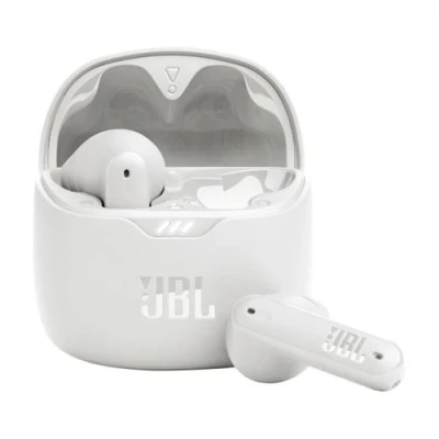 Imagen de Auriculares True Wireless JBL Tune Flex, Bluetooth 5.2, 8h autonomía + Estuche carga, Blanco