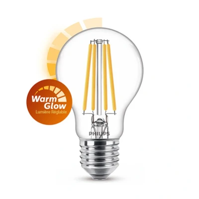 Imagen de Philips LED Bombilla Clásica, A60 E27, Luz Blanca Cálida Regulable, 100W