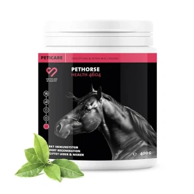 Imagen de Peticare Detox Polvo para Caballos Apoya Hígado &amp; Riñones, Función Intestinal Desintoxicación Natural Ingredientes Herbales, MSM Vitamina B6 petHorse Health 4604