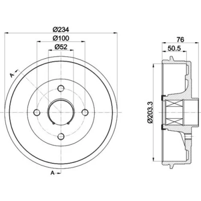 Imagen de TEXTAR 94042400 Tambor de Freno con anillo sensor ABS, cojinete rueda, sin perno sujeción buje rueda 234 RENAULT: CLIO 2