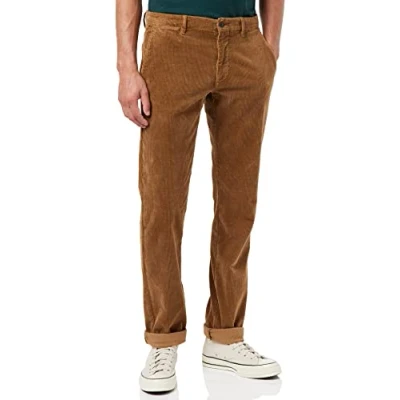 Imagen de Tommy Hilfiger Denton Chino Corduroy GMD MW0MW28637 Pantalones de Tejido, Marrón (Desert Khaki), 28W / 32L para Hombre