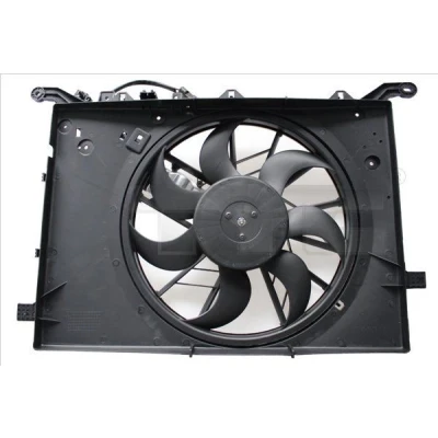 Imagen de TYC 838 0008 Ventilador de radiador 420 270 con bastidor (armazón) unidad control VOLVO: XC70 I Cross Country