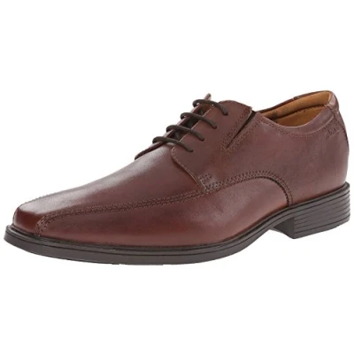 Imagen de Clarks Tilden Walk Zapatos de cordones derby Hombre, Dark Tan Lea, 41 EU