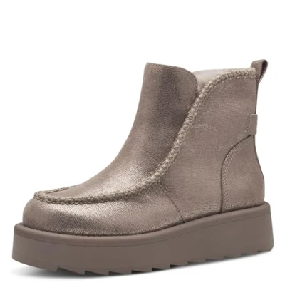 Imagen de Tamaris Botines Veganos de Forro Cálido para Mujer, Textiles, Bronce, 41 EU