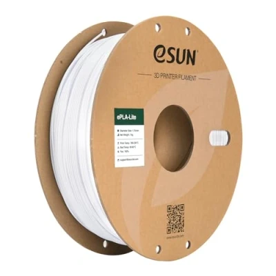 Imagen de eSUN Filamento PLA 1.75mm, Modificado Impresora 3D PLA, Precisión Dimensional +/ 0.03mm, 1KG Carrete (2.2 LBS) para de Impresión 3D, Blanco Frío