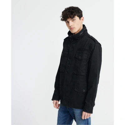 Imagen de Superdry Field Jacket Chaqueta, Negro Jet, M para Hombre