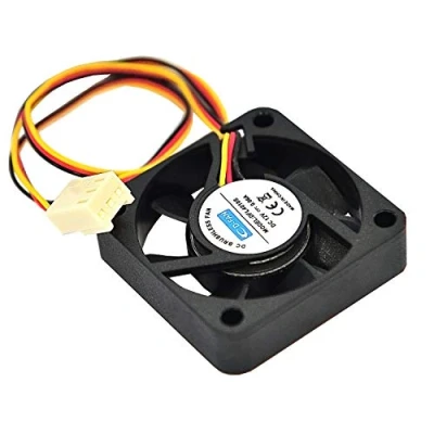 Imagen de Rhombutech® ventilador silencioso, 40 x 10 mm, cojinete deslizante CC 12 V 0,06 A, 3 pines, NAS (1 40/40/10)