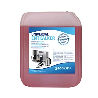 Imagen de Maxxi Clean Red Power descalcificador multiusos para la limpiar máquinas de café automáticas, cafeteras, planchas y teteras 250 ml (1x 10 l con indicador color)