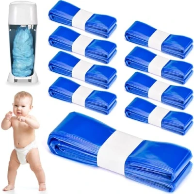Imagen de 9 unidades de cartuchos recambio para cubos pañales, bolsas compatibles con AngelCare &amp; Litter Locker Tommee Tippee, cubo pañales vástago, excelente sellado y dureza