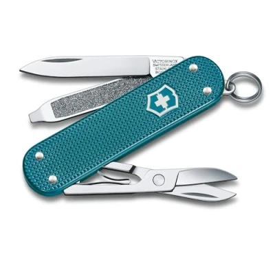 Imagen de Victorinox, Classic SD Alox, Navaja Multiuso Suiza, Cuchillo bolsillo, Regalo, 5 Funciones, Hoja pequeña, Lima de uñas