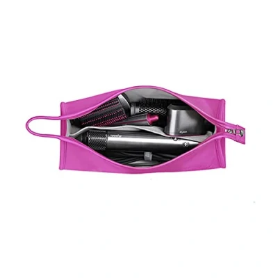 Imagen de BUBM Bolsa de almacenamiento viaje compatible con Dyson Airwrap Styler, Shark Flexstyle Air Styling y sistema secado, organizador portátil para Styler accesorios, rosa