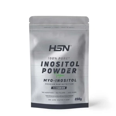 Imagen de HSN Inositol en Polvo (Myo Inositol) Sin Sabor 250g = 500 Servicios 100% Puro Mioinositol Añadidos ni Excipientes No Incluye Dosificador GMO, Vegano, Gluten