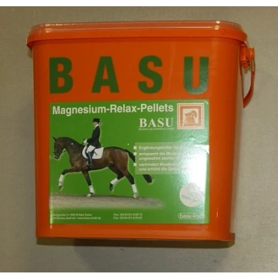Imagen de BASU Pellets de magnesio Relax 8 kg Comida Especial para Caballos Alto Rendimiento y Trabajadores