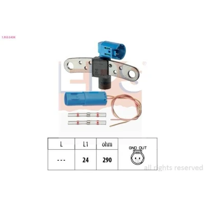 Imagen de EPS 1.953.543K Sensor de Cigueñal Made in Italy OE Equivalent RENAULT: CLIO 2, Scénic 1, Kangoo I