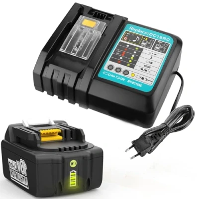 Imagen de Energup 18V 4.0Ah Batería + Cargador para Makita BL1860 BL1850B BL1850 BL1840 BL1830 BL1820 LXT400